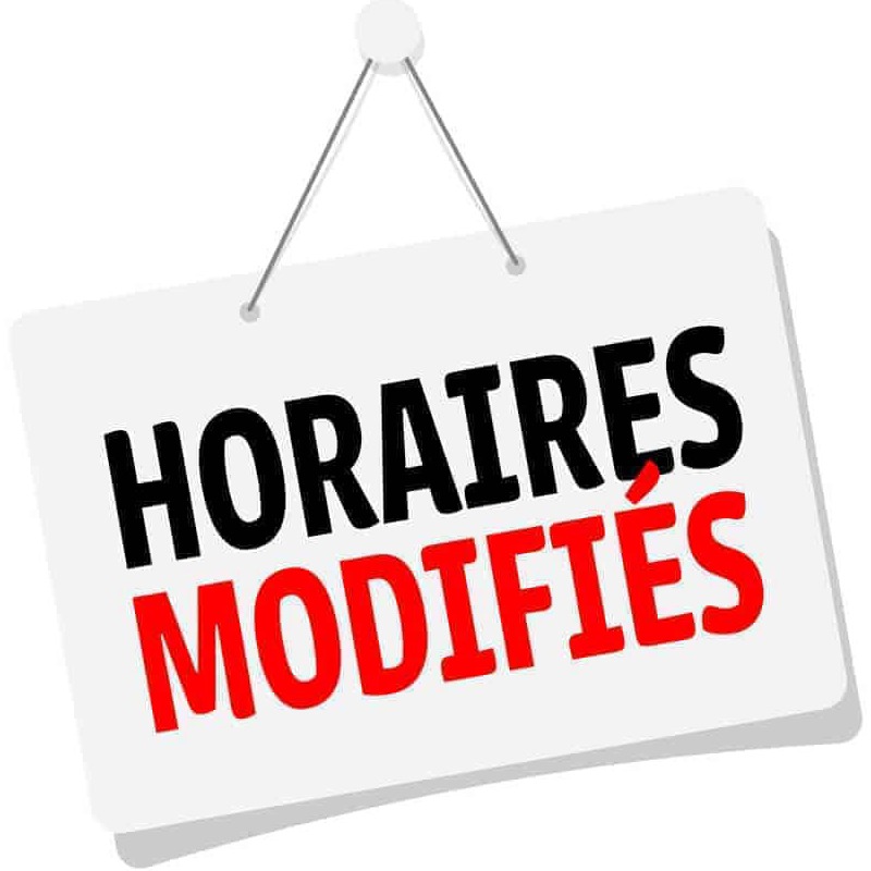 info horaires exceptionnelles